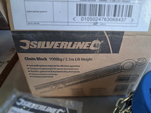 Silverline manual chain block - chain,