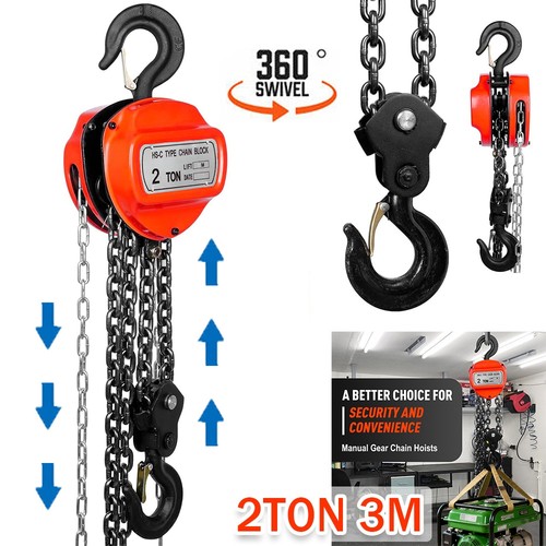 Ton chain hoist block - 3m,