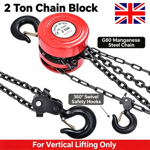 Ton chain hoist block and - 2,
