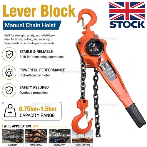 Lever chain hoist 750kg 1500kg - hoist,