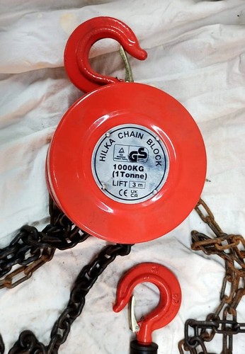 Ton chain hoist - 3m, block