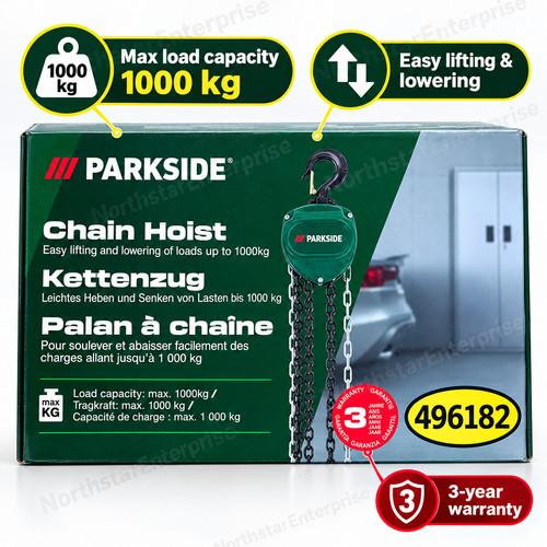 Parkside chain hoist 1000kg - hoist, 1