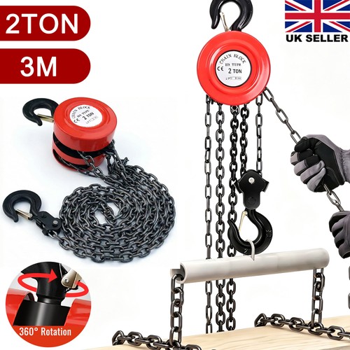 Ton chain hoist block - 3m,