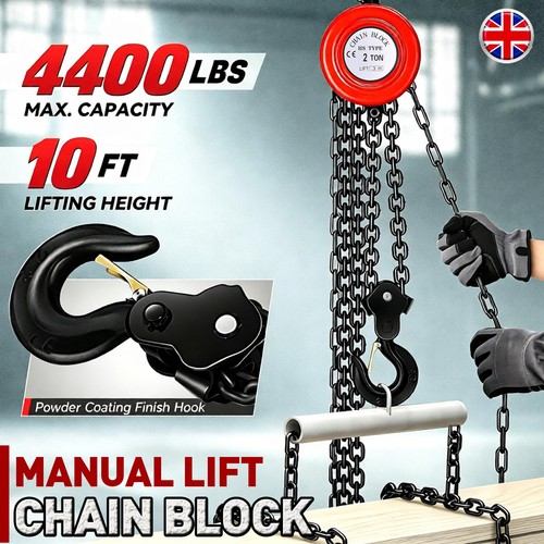 Ton chain hoist block and - chain,