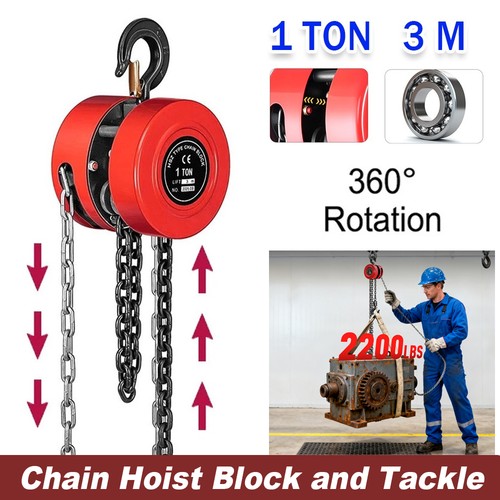 Ton chain hoist block and - chain,